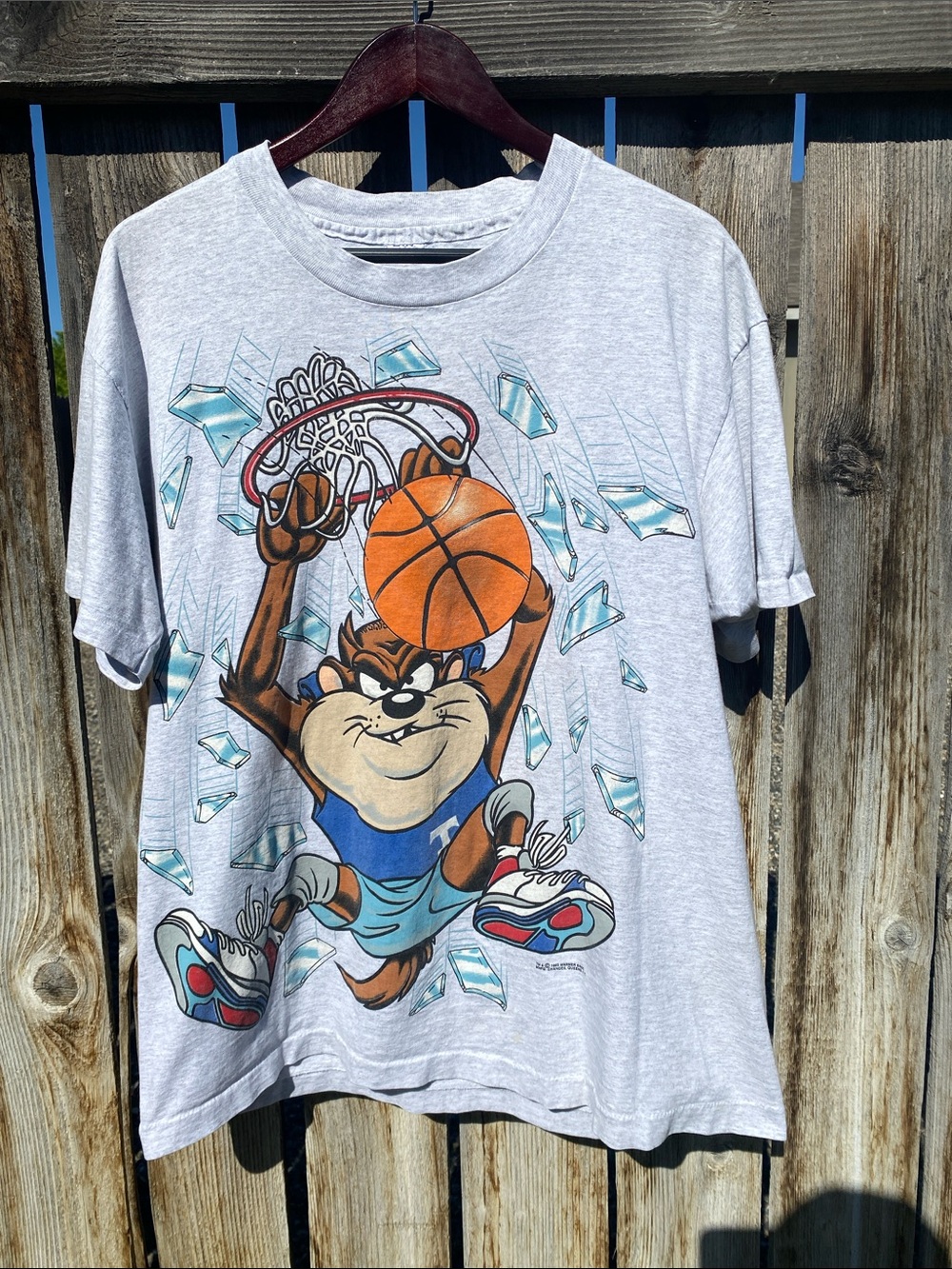 Vintage Taz Slam Dunk Warner Bros. Graphic Tee